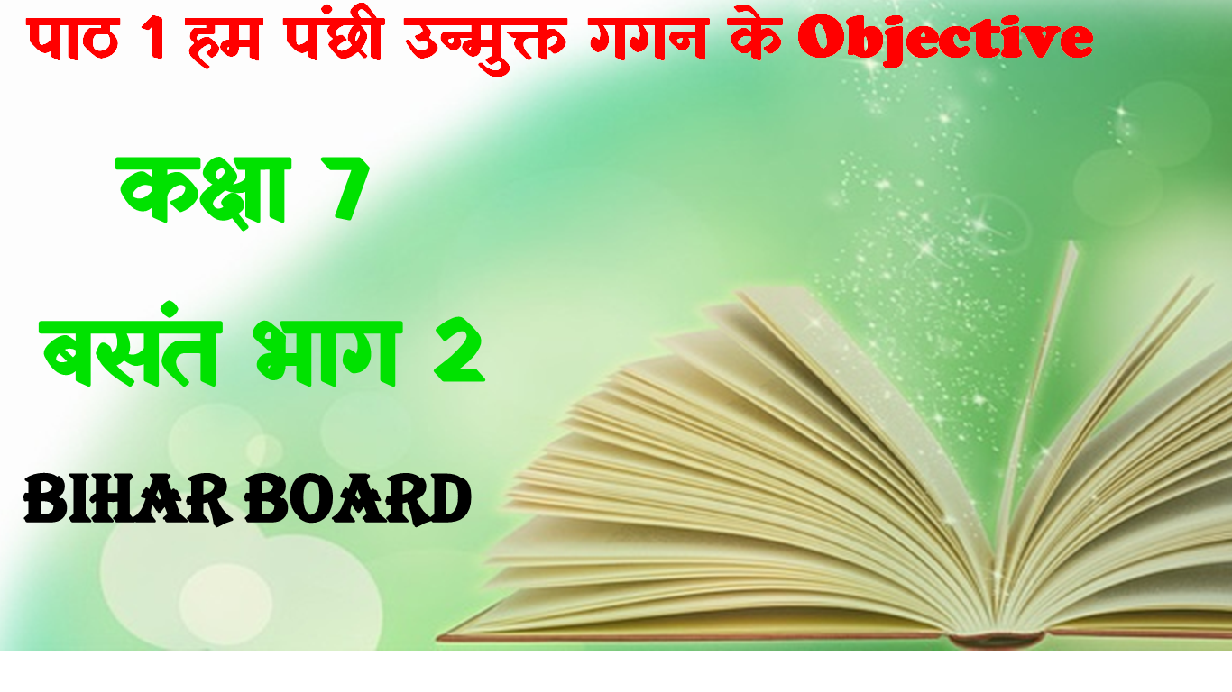 Class 7 Hindi Hum Panchi Unmukt Gagan Ke mcq